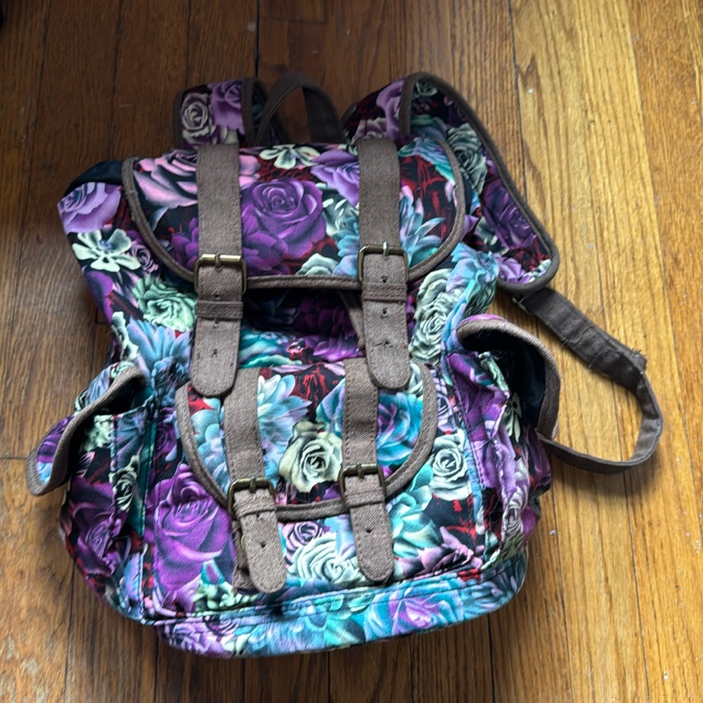 Vintage Mossimo Supply Co. floral bright Backpack Purse